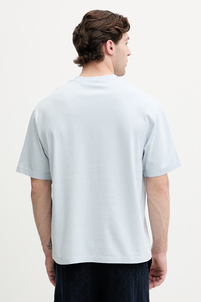 Oblečenie Calvin Klein Jeans tričko pánske bavlnené LV04RG814G modrá