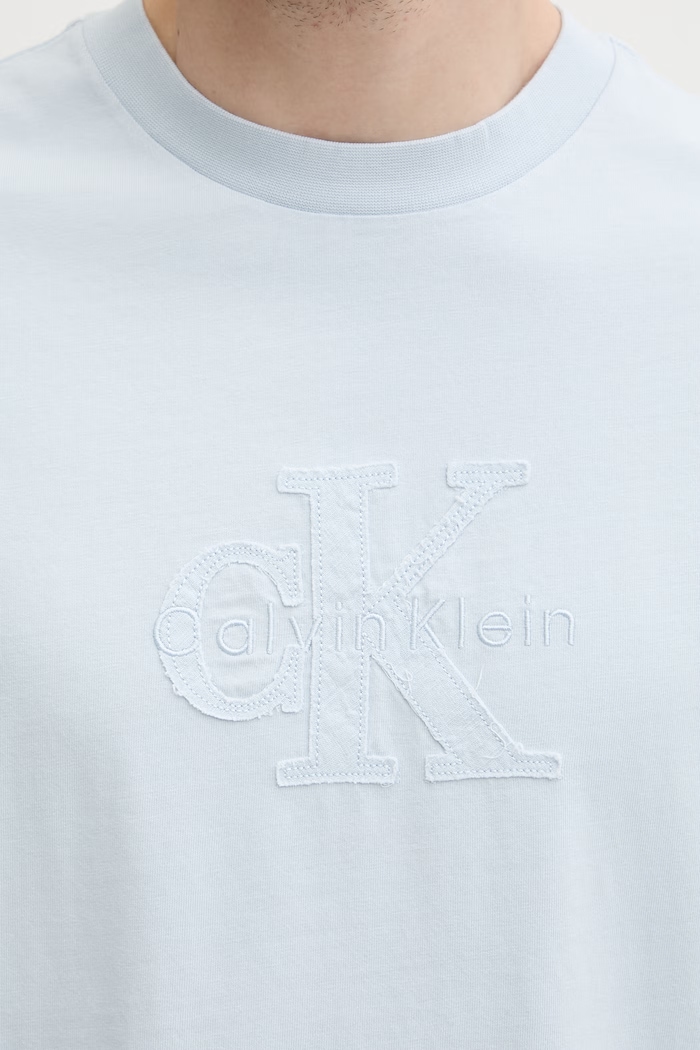 Calvin Klein Jeans tričko pánske bavlnené LV04RG814G modrá
