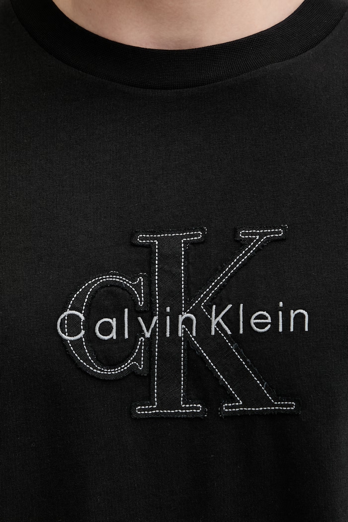 Calvin Klein Jeans tričko pánske bavlnené LV04RG814G čierna