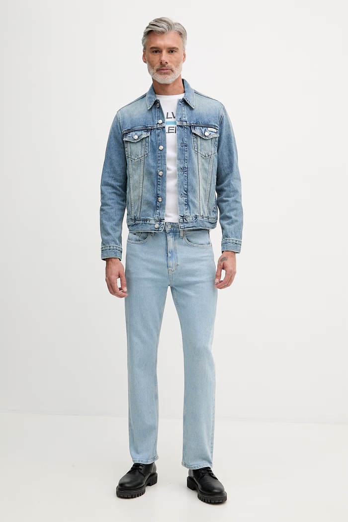 Calvin Klein Jeans tricou pentru bărbați, din bumbac LV04RG805G alb AW26