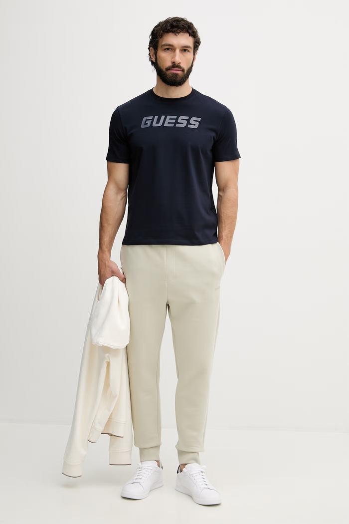 Guess tričko pánske s bavlnou BRUCE Z6YI26.K5090 tmavomodrá AW26