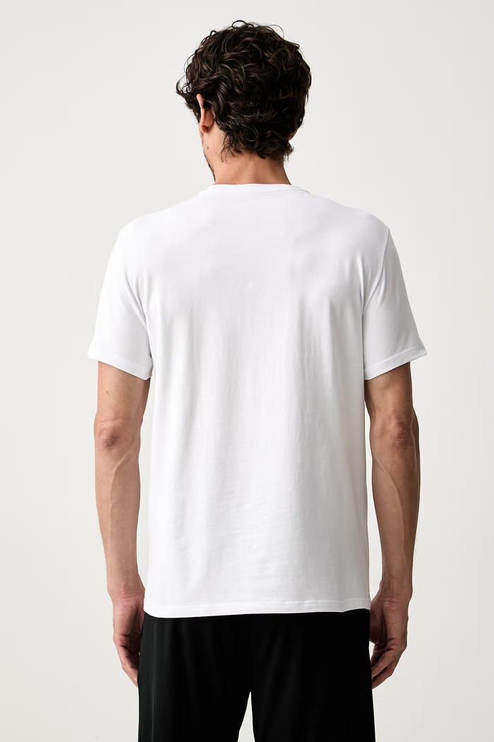 Emporio Armani Underwear lounge tričko pánske bavlnené s elastanom EM000377.AF25030 biela AW26
