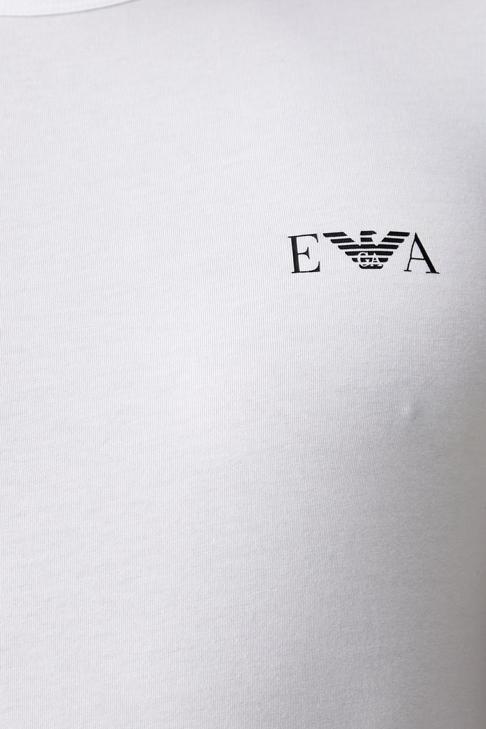 Emporio Armani Underwear T-shirt lounge męski bawełniany z elastanem EM001849.AF25018