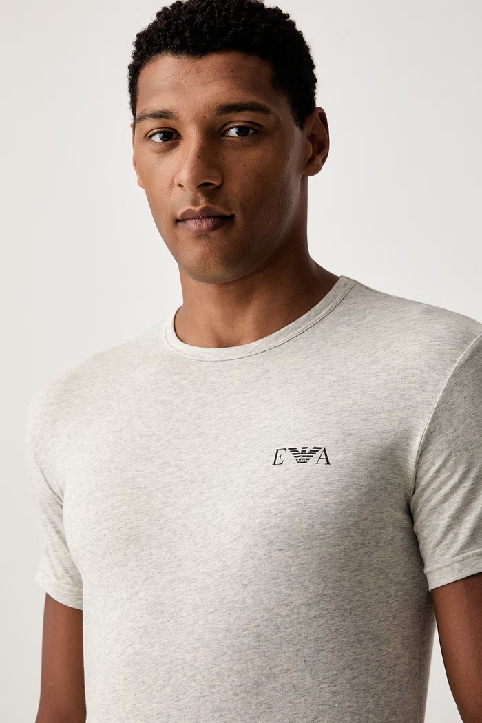 Emporio Armani Underwear T-shirt lounge męski bawełniany z elastanem EM001849.AF25018