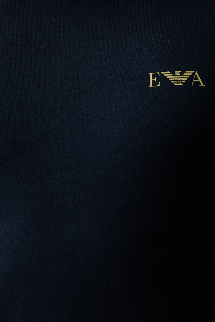 Emporio Armani Underwear longsleeve lounge męski EM000383.AF25018 granatowy