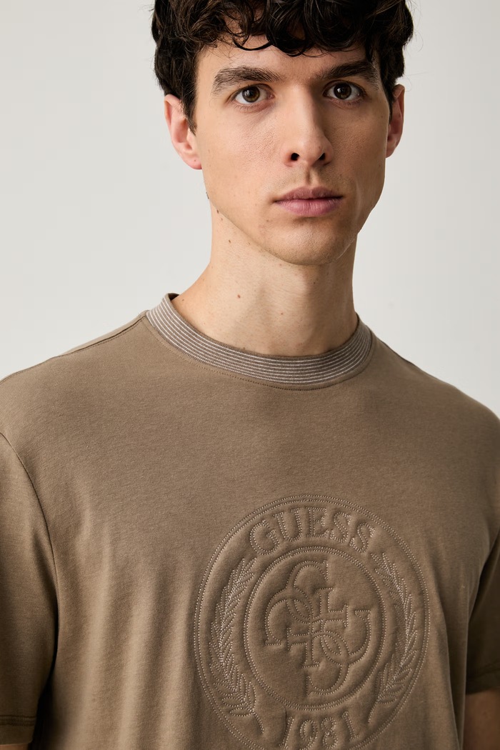 Guess футболка для женщин из хлопка бежевый M6YI52.K4238