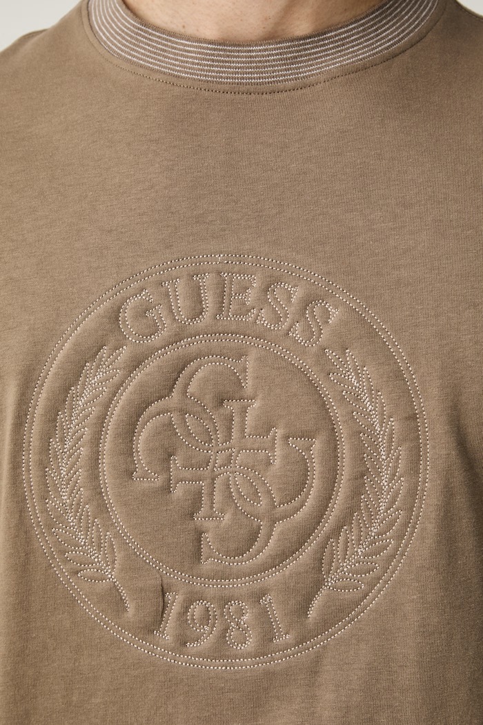 Guess футболка для женщин из хлопка M6YI52.K4238 бежевый