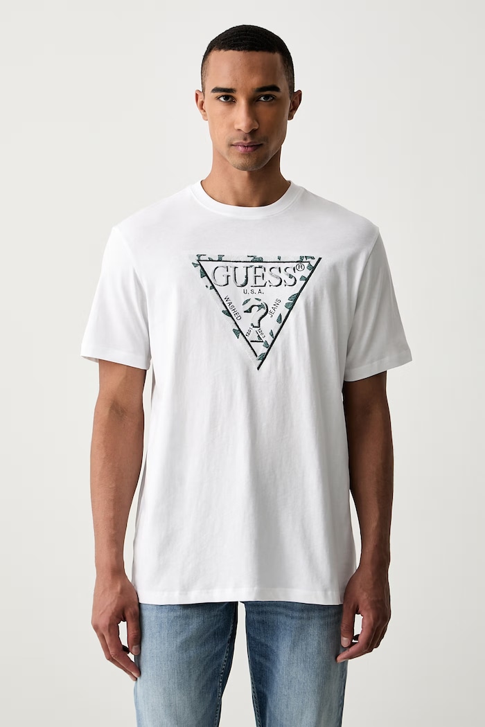 Guess T-shirt męski bawełniany biały M6YI47.K4233