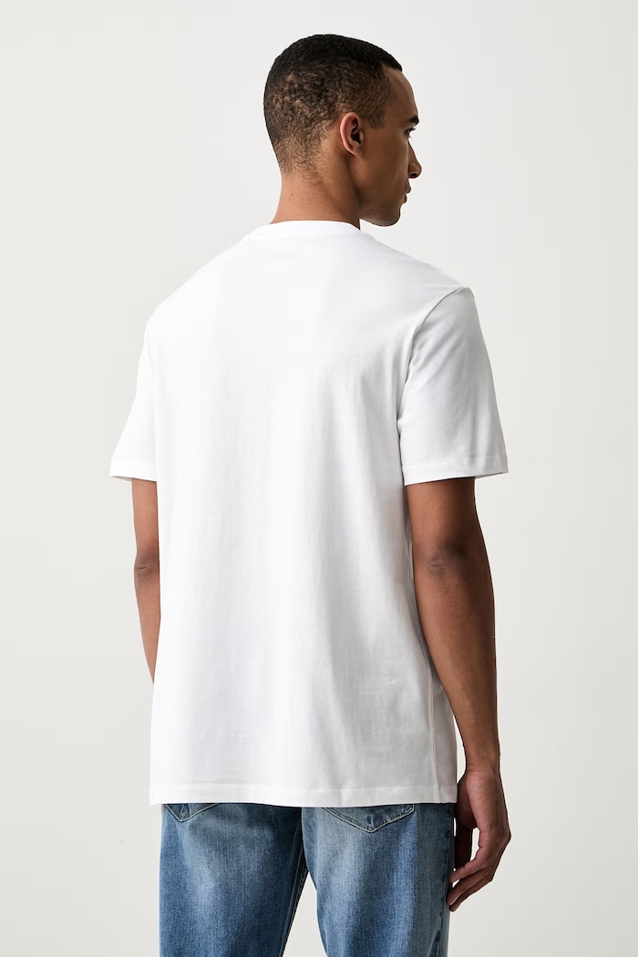 Odzież Guess T-shirt męski bawełniany M6YI47.K4233 biały