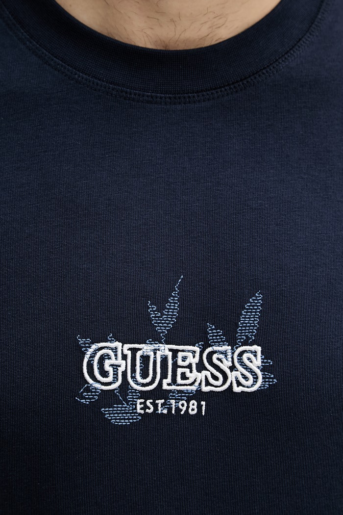 Guess tričko pánske bavlnené M6YI46.K4232 tmavomodrá