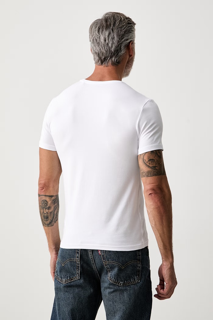 Odzież Guess T-shirt męski z bawełną M6YI32.K3735 biały