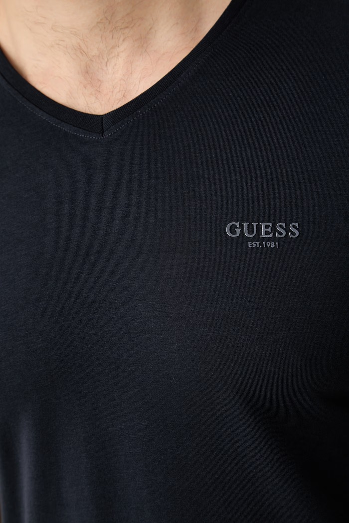 Guess majica za muškarce s pamukom M6YI32.K3735 mornarsko plava
