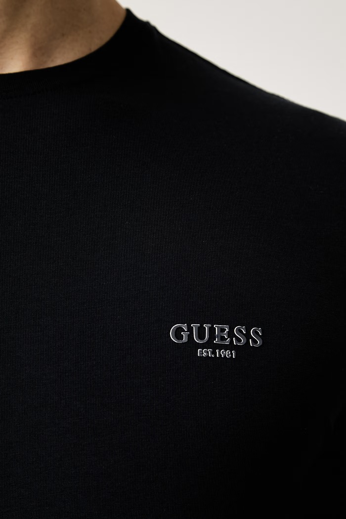 Guess тениска мъжка от памук с еластан M6YI24.K3728 тъмносин