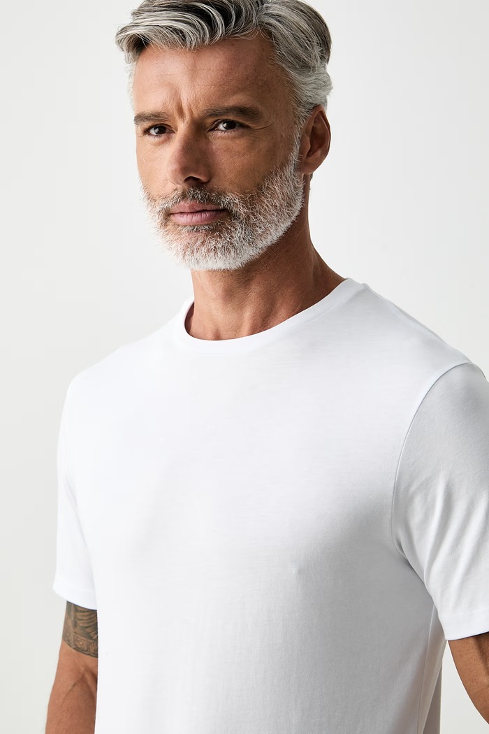 Hackett London T-shirt męski bawełniany biały HM5000071