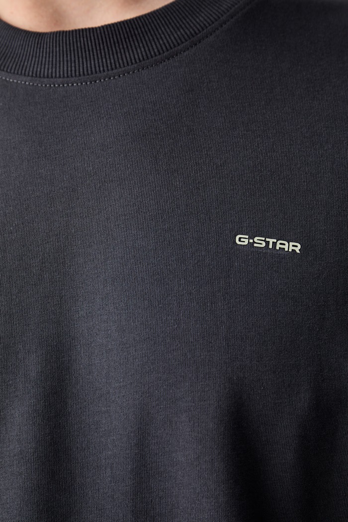 G-Star t-shirt ανδρικό βαμβακερό Back gr relaxed D28884.E385 γκρί