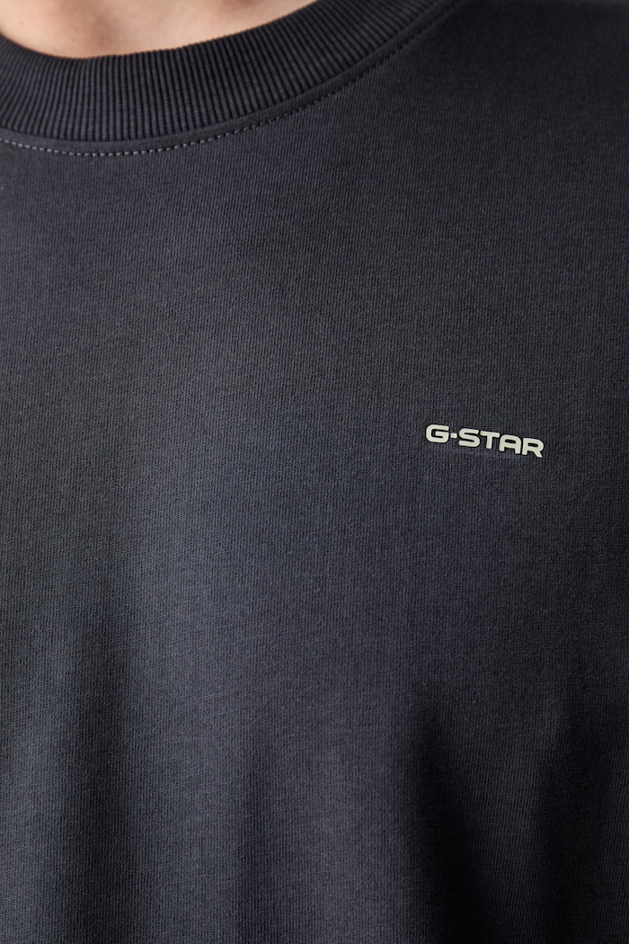 G-Star t-shirt ανδρικό βαμβακερό Back gr relaxed D28884.E385 γκρί