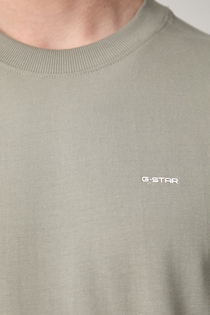 G-Star kratka majica moška bombažna Back gr relaxed D28884.E385 zelena