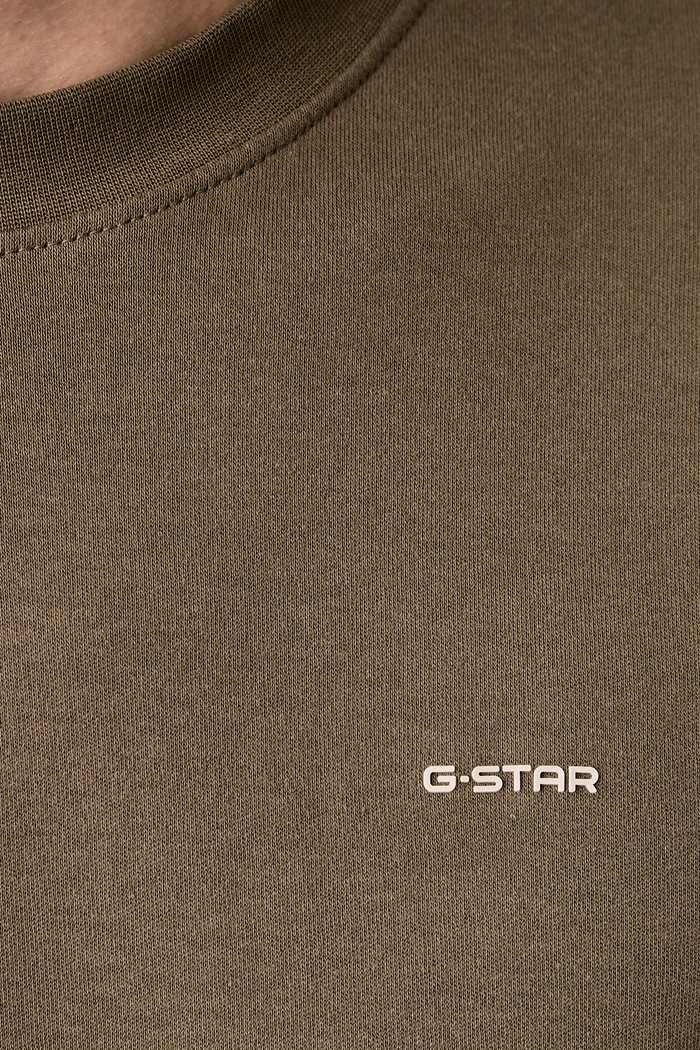 T-shirt męski bawełniany True regular G-Star zielony D28609.C812