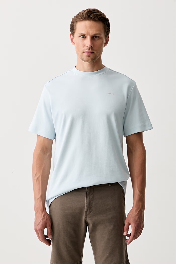 G-Star t-shirt férfi pamut True regular kék D28609.C812