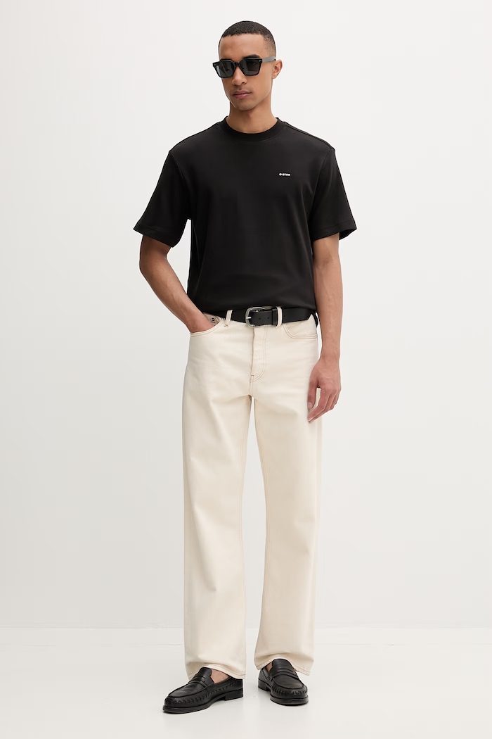 G-Star t-shirt ανδρικό βαμβακερό True regular D28609.C812 μαύρο AW26