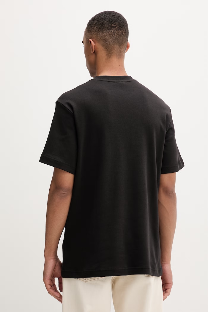 Ρούχα G-Star t-shirt ανδρικό βαμβακερό True regular D28609.C812 μαύρο