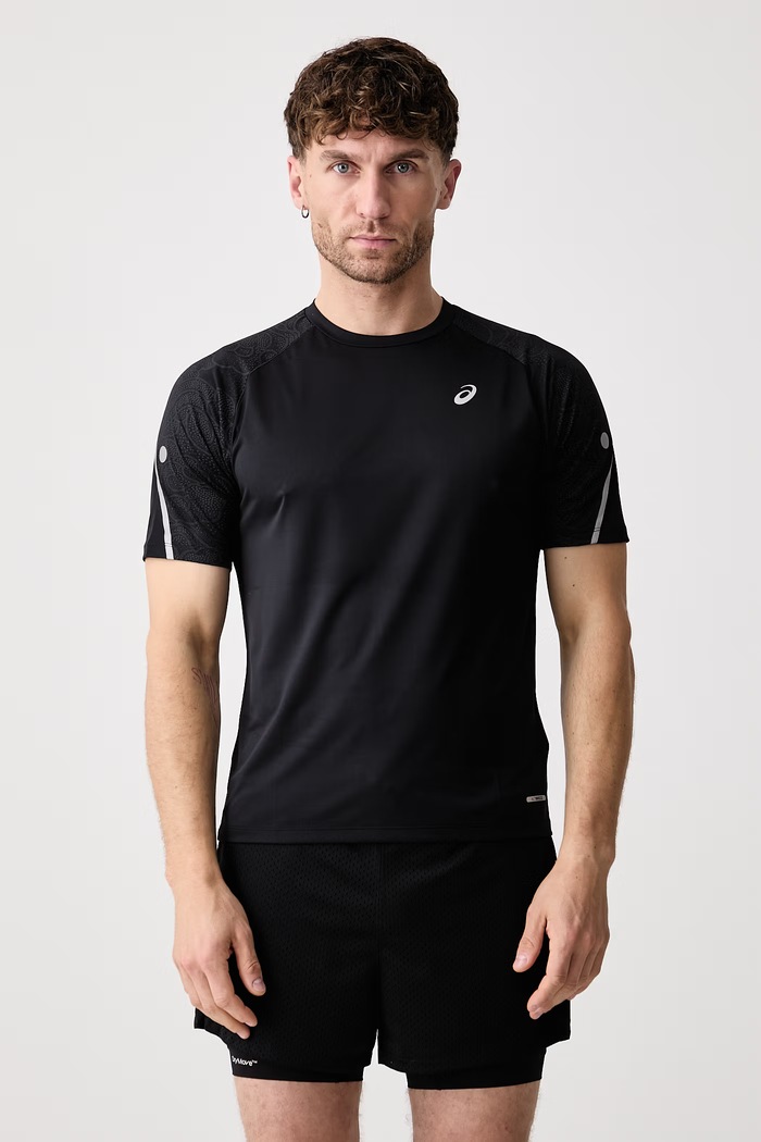 Asics T-shirt treningowy męski ROAD LITE-SHOW SS TOP czarny 2011D617.001