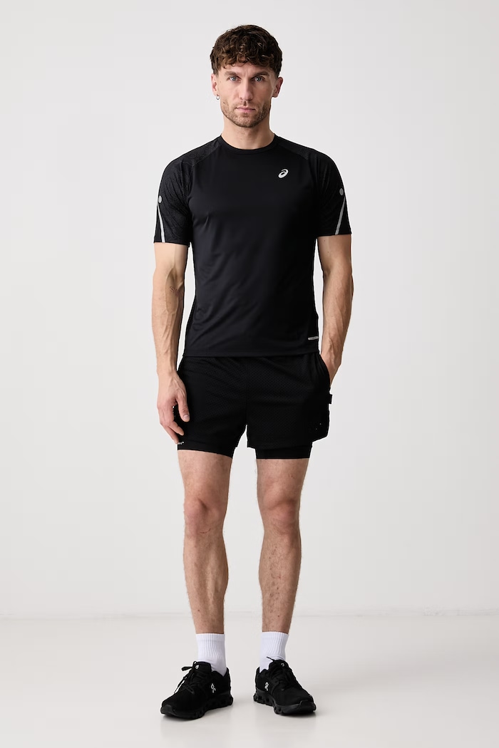 Asics T-shirt treningowy męski ROAD LITE-SHOW SS TOP 2011D617.001 czarny AW26