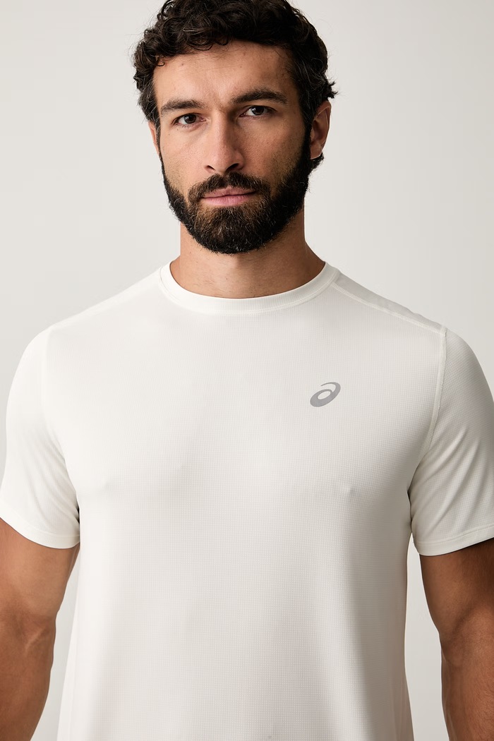 Asics T-shirt treningowy męski CORE SS TOP beżowy 2011D221.100