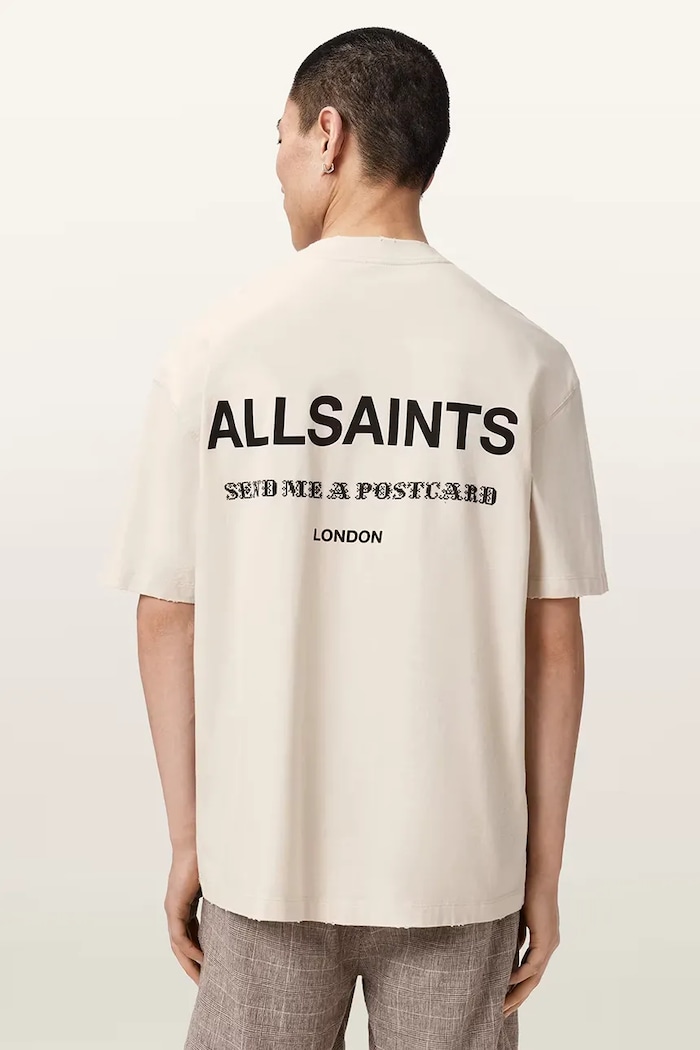 AllSaints tricou pentru bărbați, din bumbac DREAMER bej M036PE