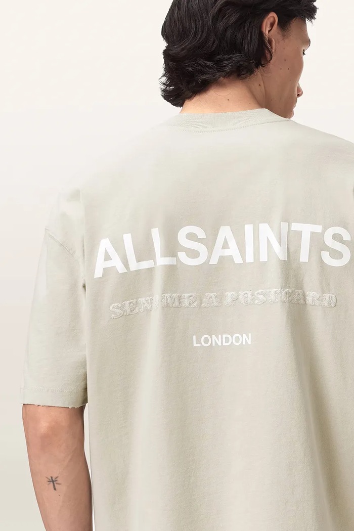 Tričko pánske bavlnené DREAMER AllSaints zelená M036PE