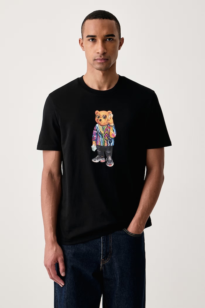 Baron Filou T-shirt bawełniany 000005576 czarny AW26