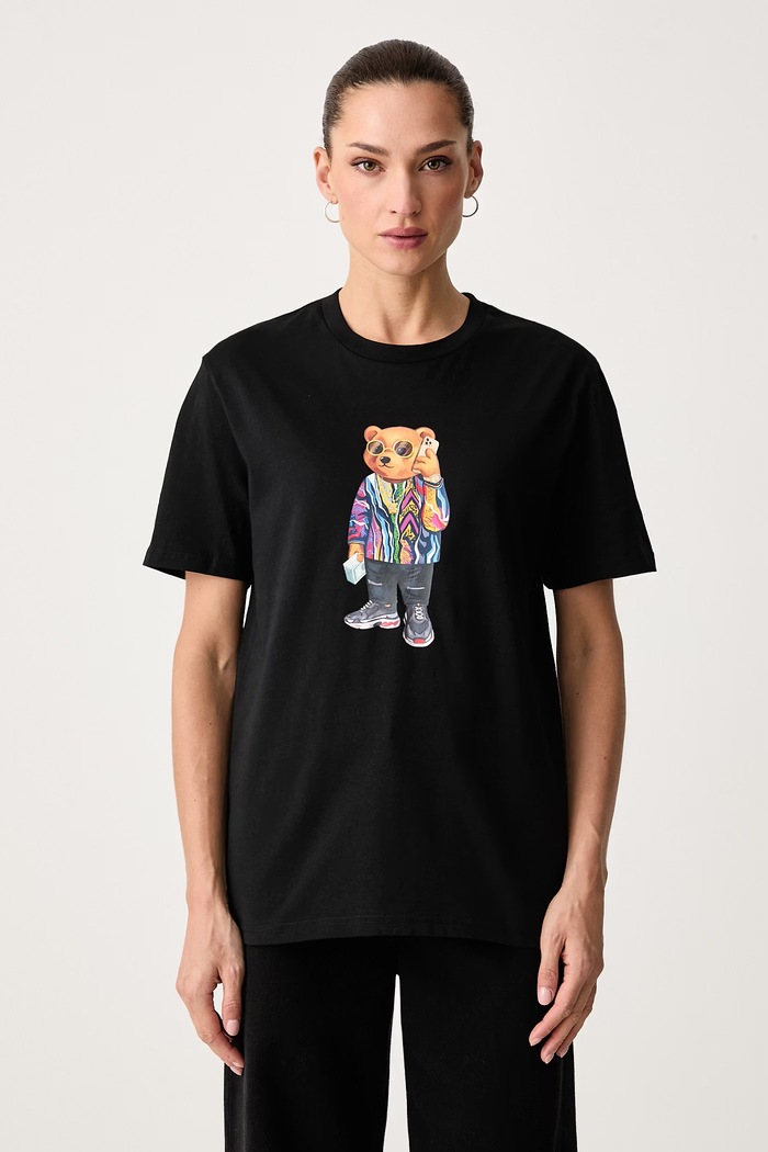 Baron Filou T-shirt bawełniany 000005576 czarny AW26