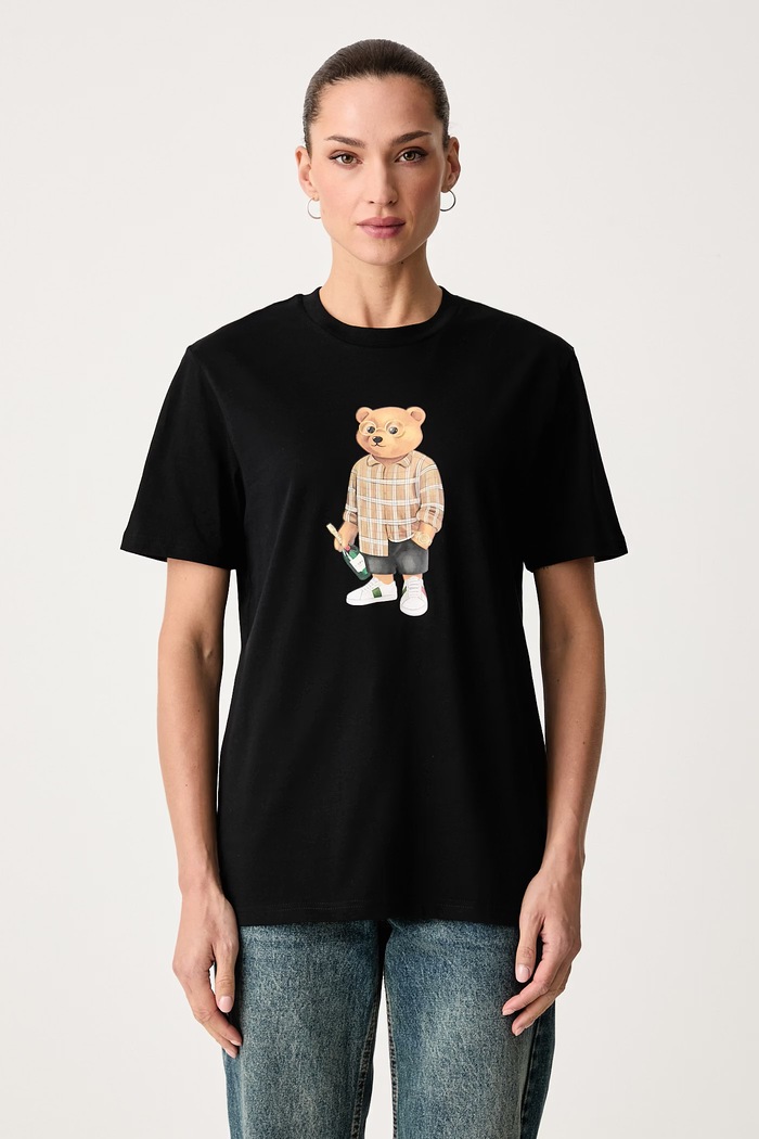 Baron Filou T-shirt bawełniany 000009824 czarny AW26