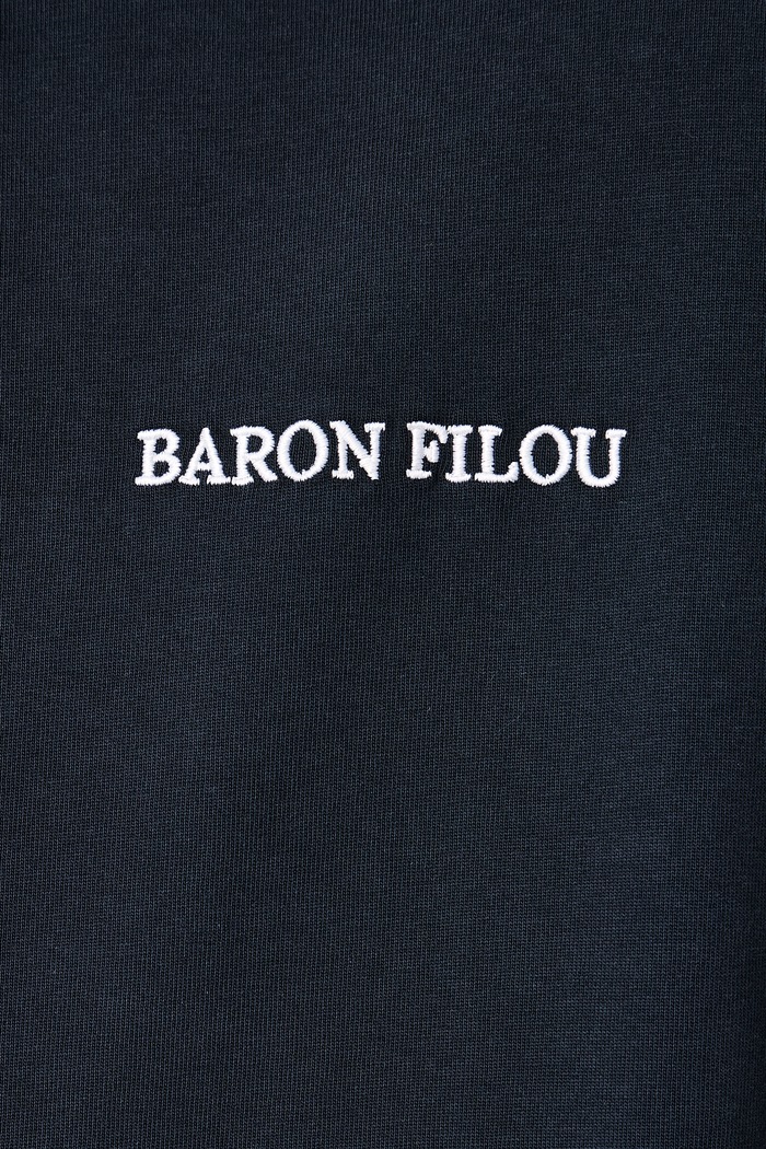 T-shirt męski bawełniany Baron Filou granatowy 000017246