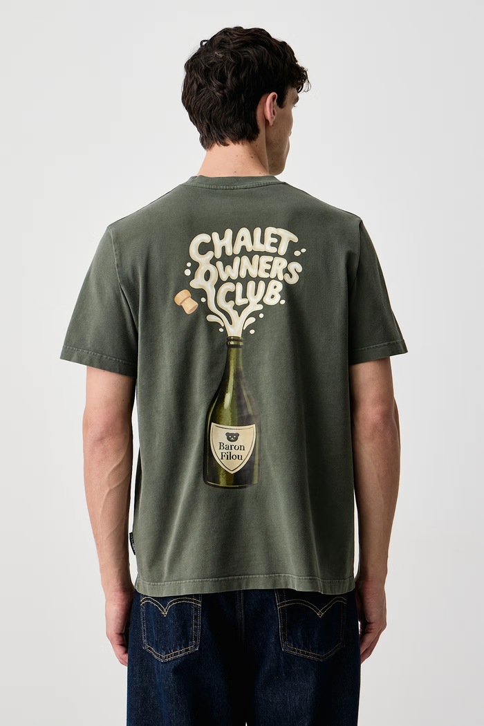 Baron Filou T-shirt bawełniany zielony 000017232