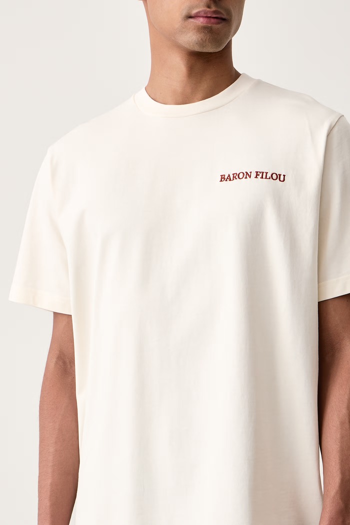 T-shirt bawełniany Baron Filou 000017218 beżowy