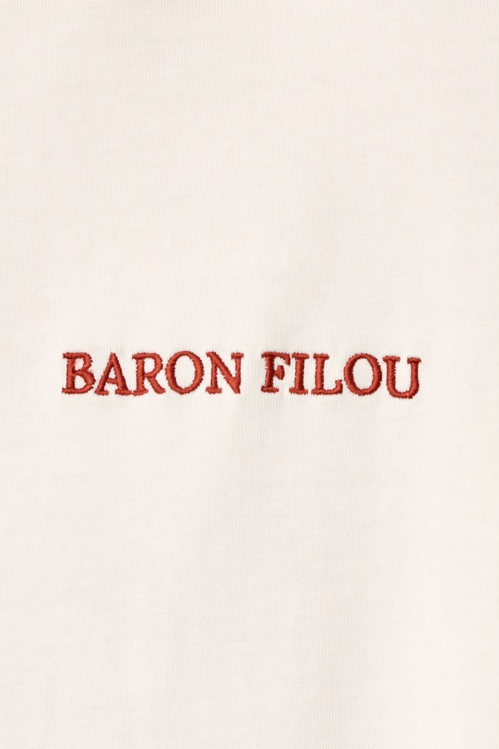 T-shirt bawełniany Baron Filou beżowy 000017218