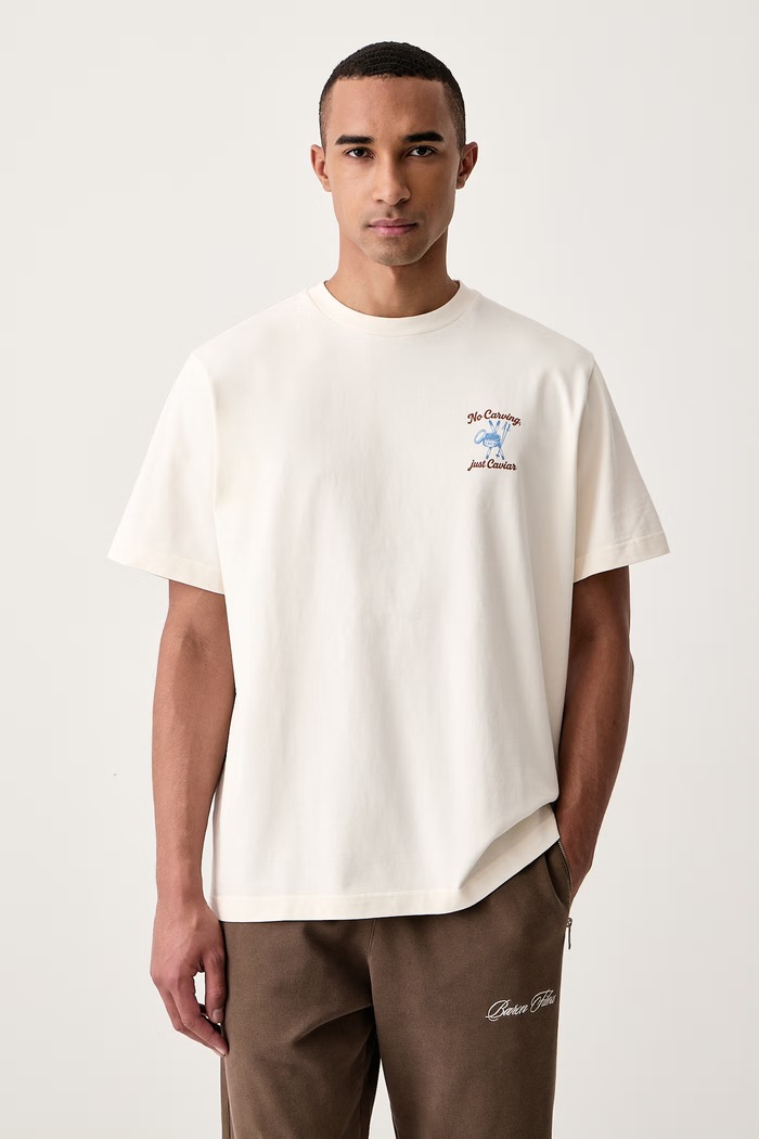 Odzież Baron Filou T-shirt bawełniany 000017211 beżowy