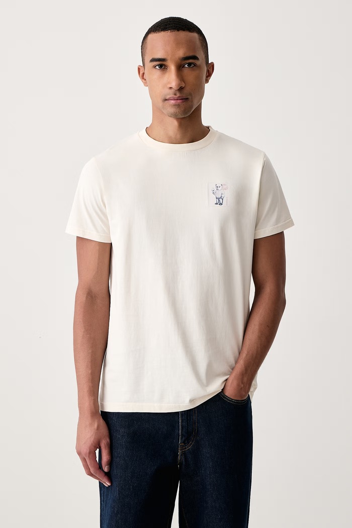 T-shirt bawełniany Baron Filou beżowy 000017049