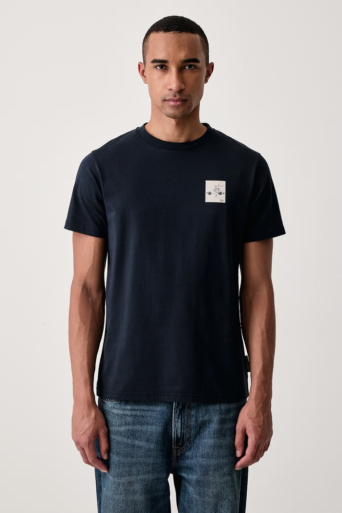 Odzież Baron Filou T-shirt bawełniany 000017042 granatowy