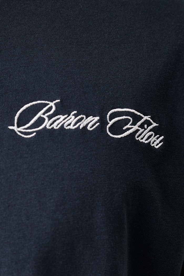 T-shirt bawełniany Baron Filou granatowy 000016973