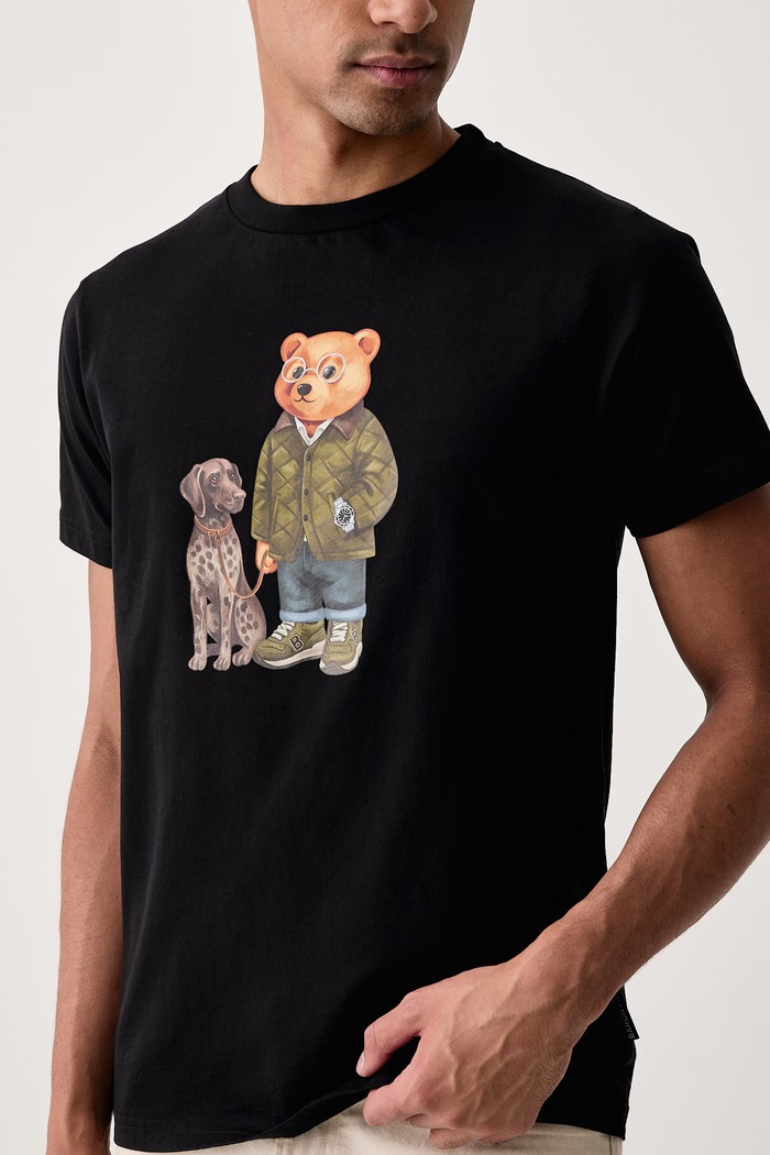 T-shirt bawełniany Baron Filou 000016804 czarny