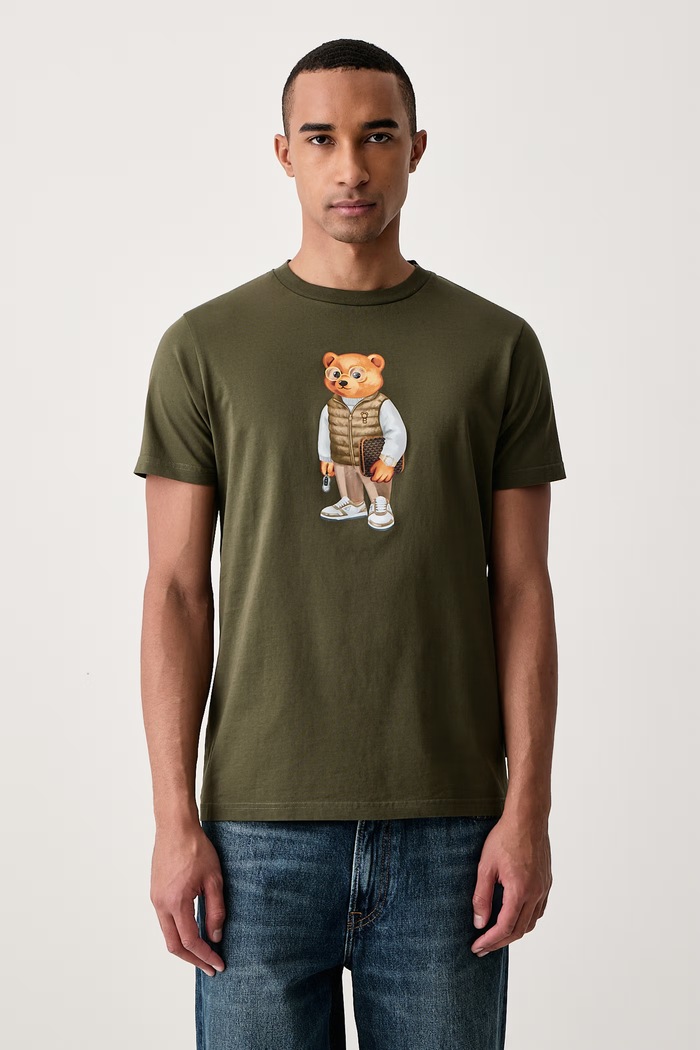 Baron Filou T-shirt bawełniany zielony 000016790