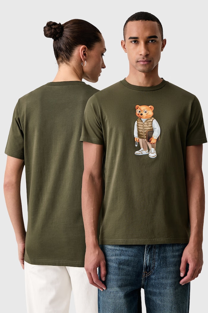 Baron Filou T-shirt bawełniany zielony 000016790