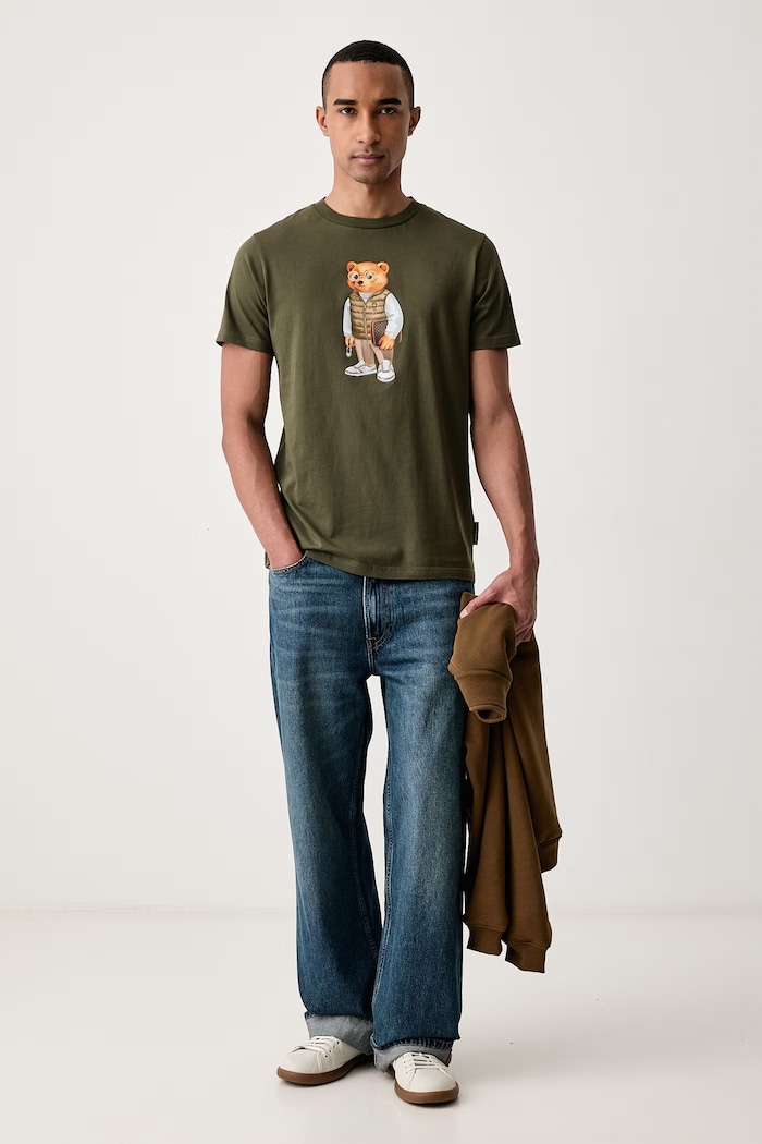T-shirt bawełniany Baron Filou 000016790 zielony