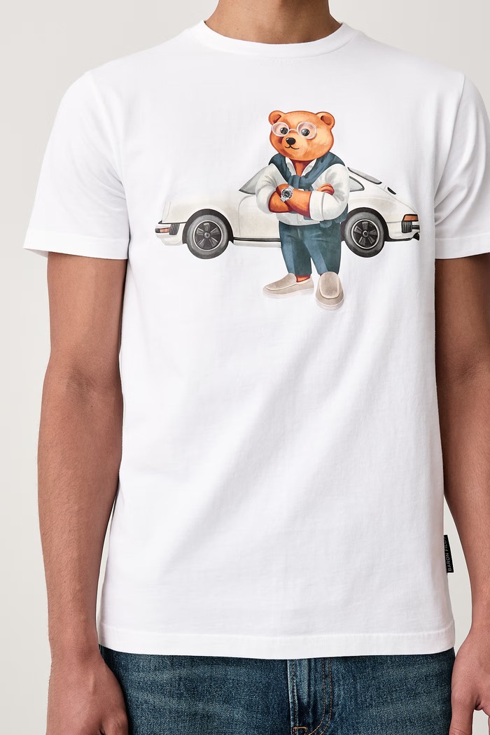 T-shirt bawełniany Baron Filou 000016819 biały