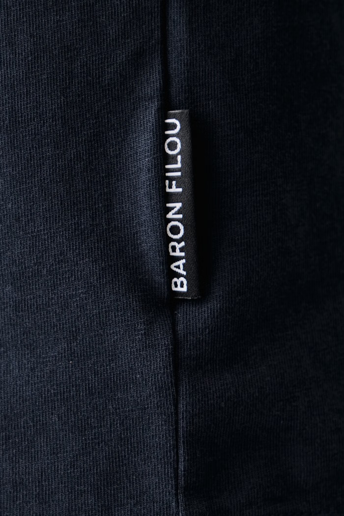 T-shirt bawełniany Baron Filou granatowy 000016770