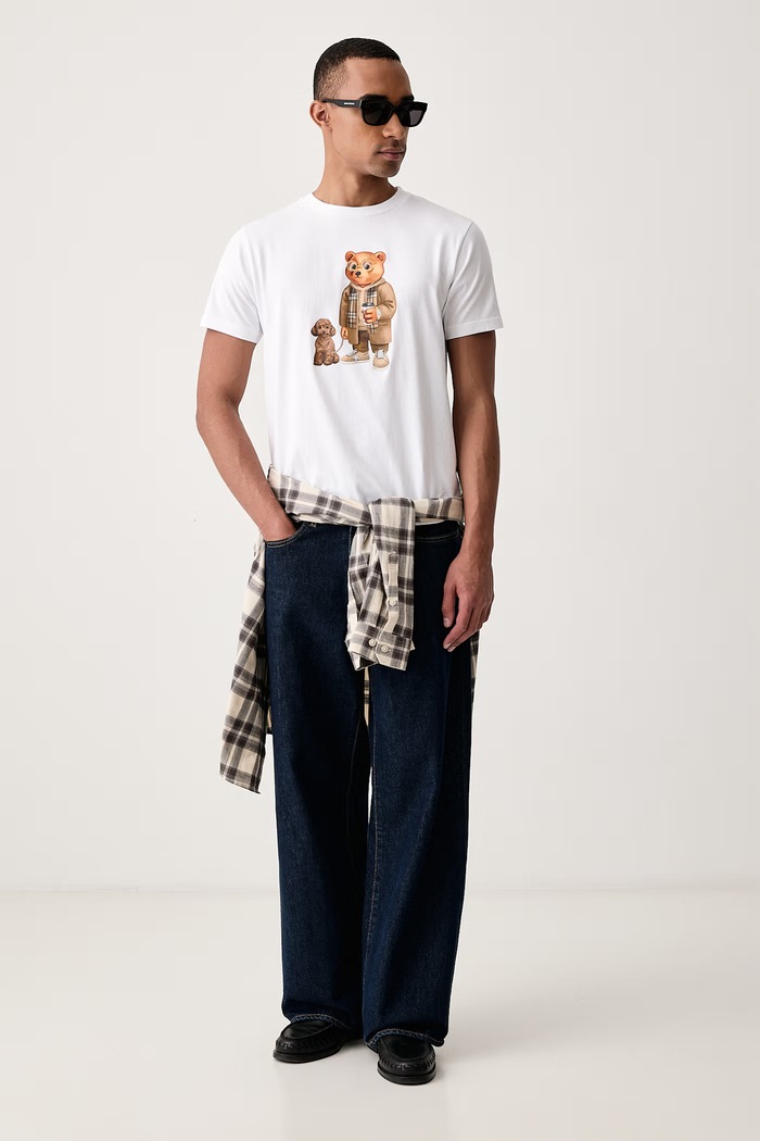 Odzież Baron Filou T-shirt bawełniany 000016825 biały
