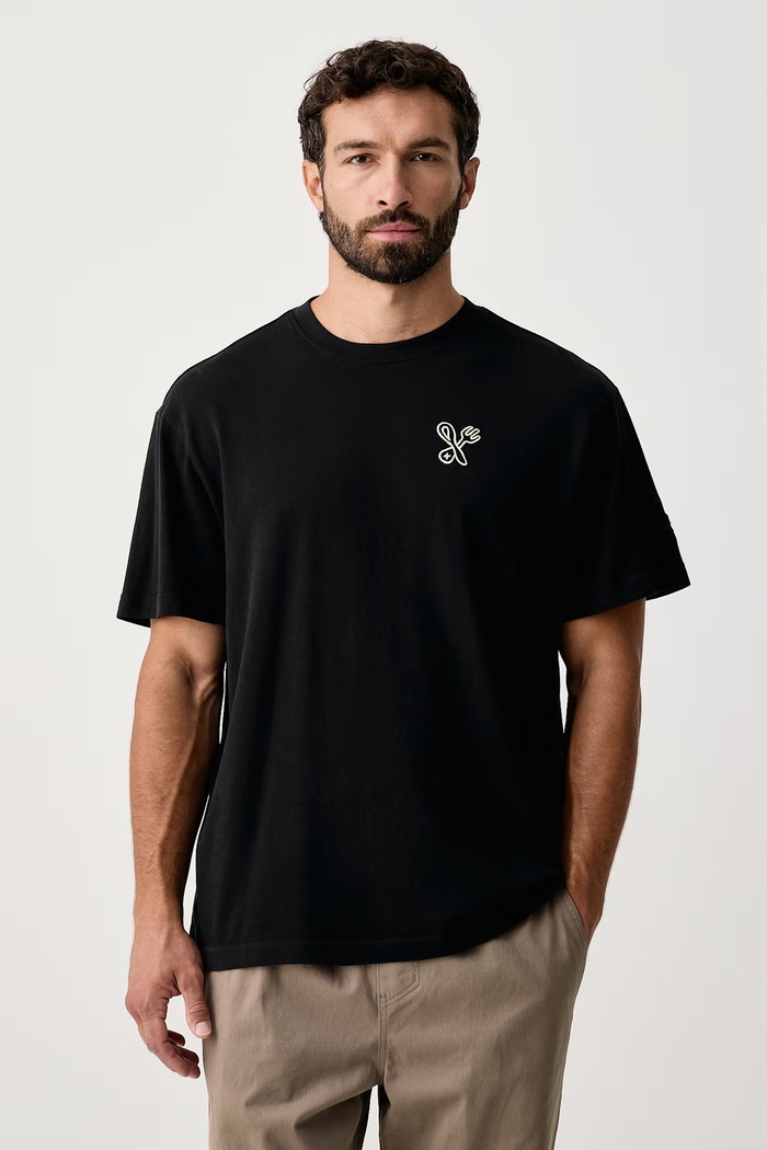 Odzież Hurley T-shirt bawełniany MTSEUPC0002 czarny