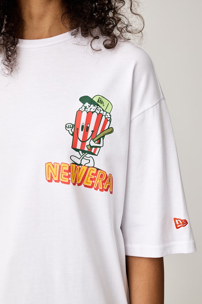 T-shirt βαμβακερό New Era λευκό 60897452